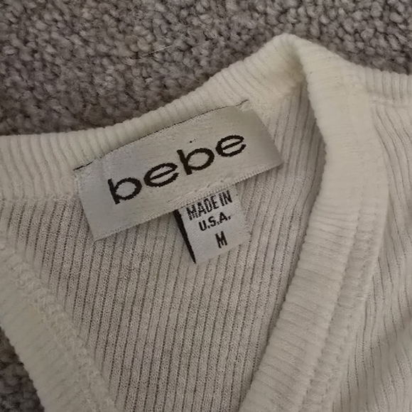 Bebe Women's White Top - Picture 4 of 4